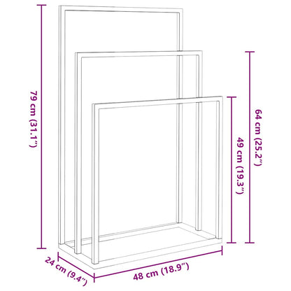Towel Rack | Gold | Iron | 48 x 24 x 79 cm | Towel Rack | Rectangular