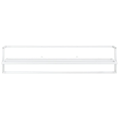 Towel Rack White Iron 37.4 x 9.8 x 8.7 in Wall Mounting