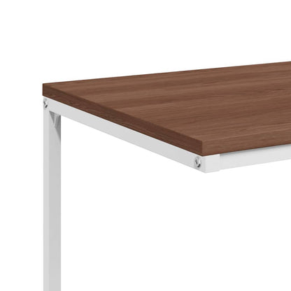 Side Table White 55x35x66 cm Engineered Wood