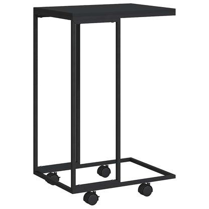 Side Table | Black | Engineered wood, iron | Small |  Portable