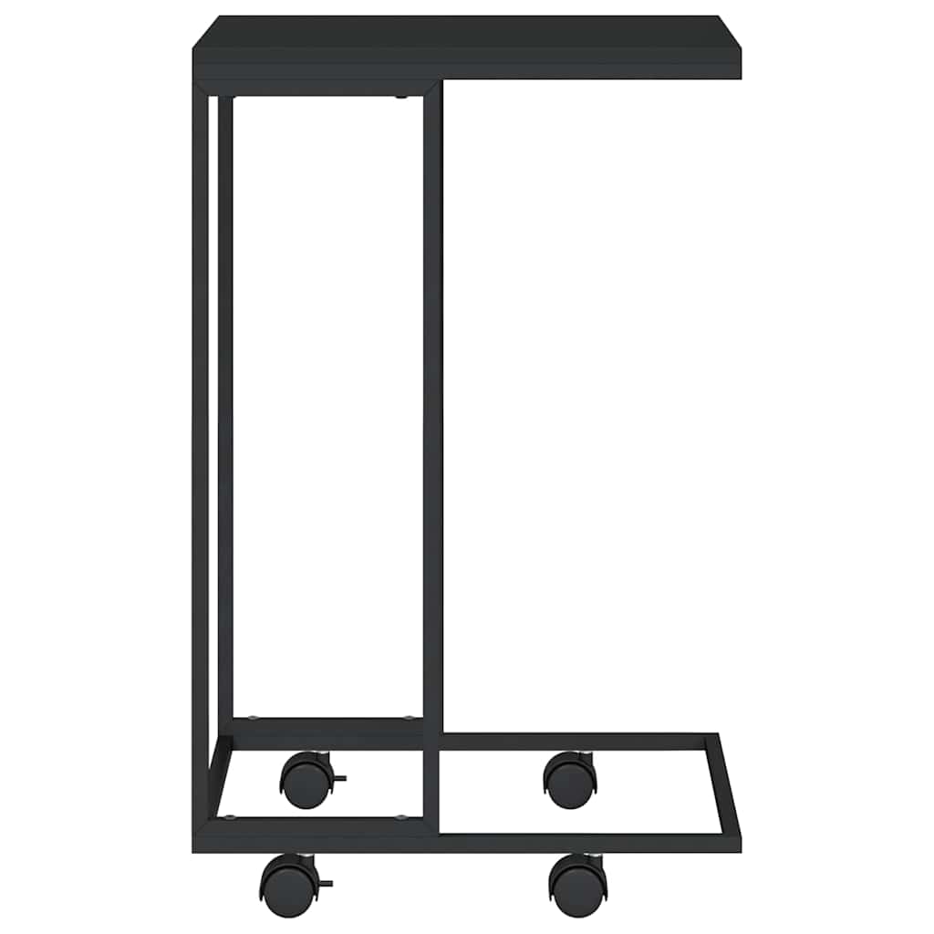 Side Table | Black | Engineered wood, iron | Small |  Portable