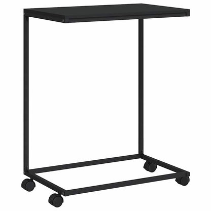 Side Table | Black | Engineered wood | 55x35x70 cm | Portable