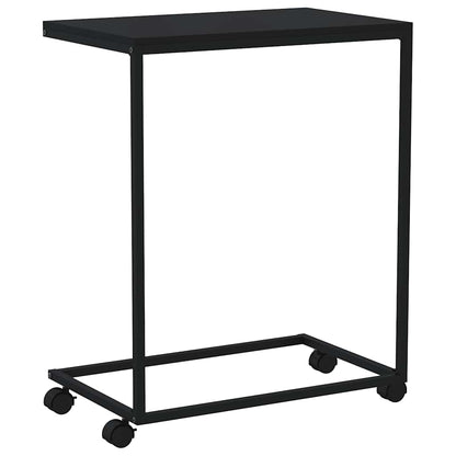 Side Table | Black | Engineered wood | 55x35x70 cm | Portable