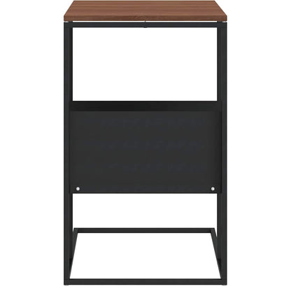 Side Table Black 55x36x59.5 cm Engineered Wood