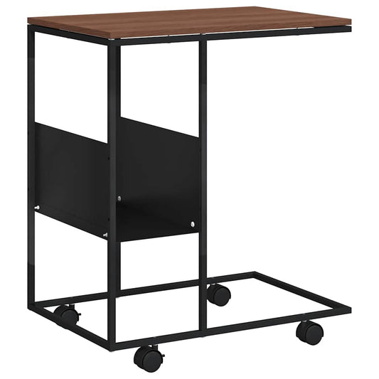 Side Table | Black and Brown | Engineered wood and iron | Standard