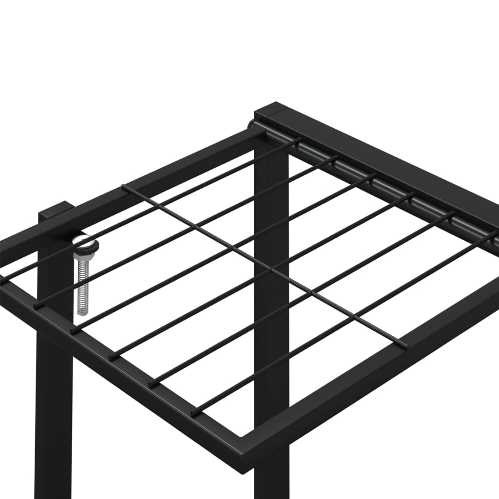 Flower Stand Black Iron Standard Flower Stand Rectangular