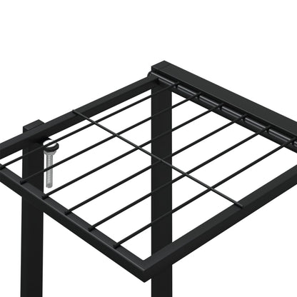 Flower Stand Black Iron Standard Flower Stand Rectangular
