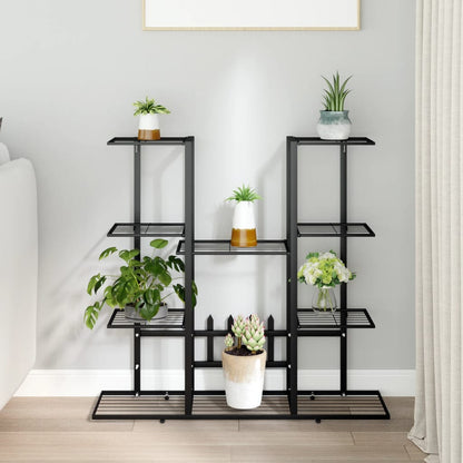 Flower Stand Black Iron Standard Flower Stand Rectangular