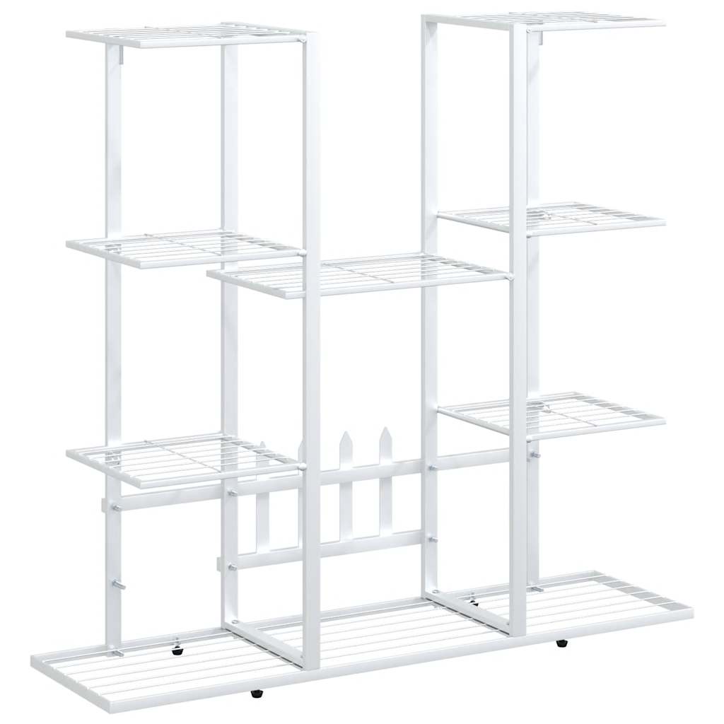 Flower Stand 37.2"x9.8"x35" White Iron