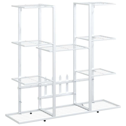 Flower Stand 37.2"x9.8"x35" White Iron