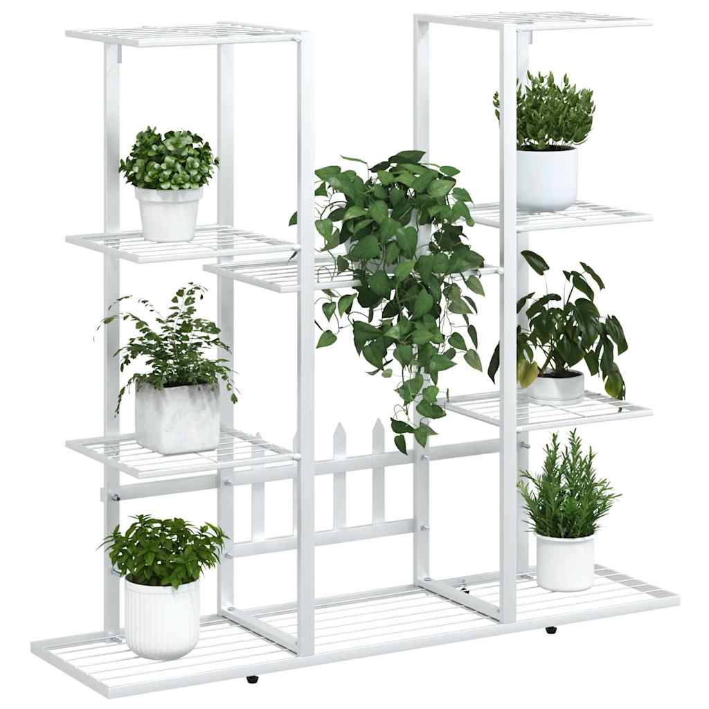 Flower Stand 37.2"x9.8"x35" White Iron
