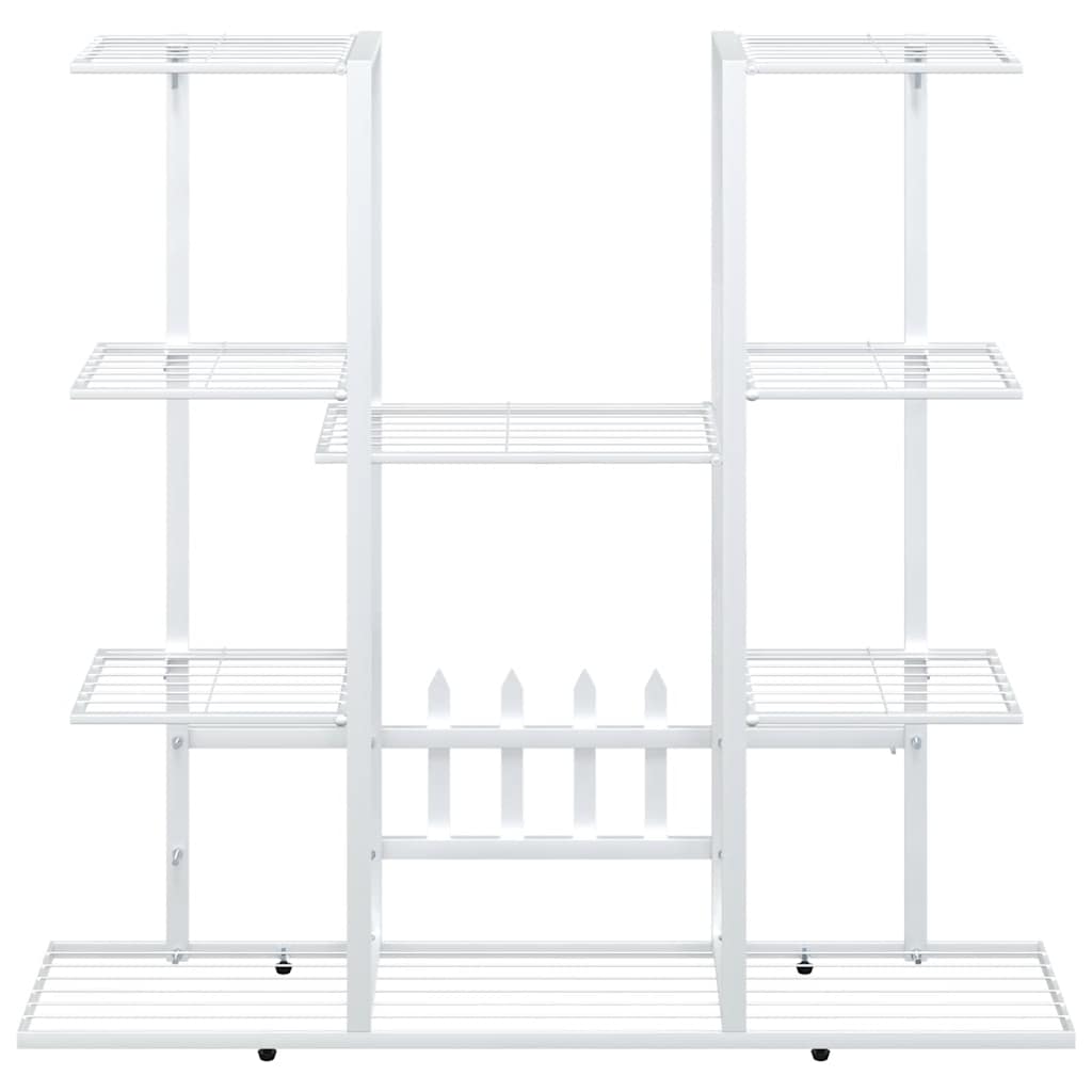 Flower Stand 37.2"x9.8"x35" White Iron