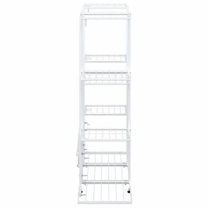 Flower Stand 37.2"x9.8"x35" White Iron