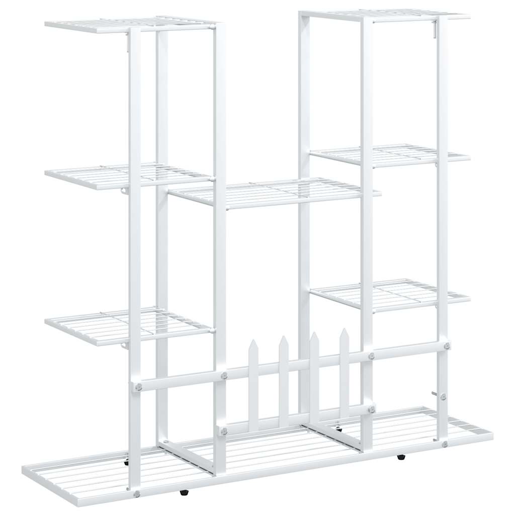 Flower Stand 37.2"x9.8"x35" White Iron