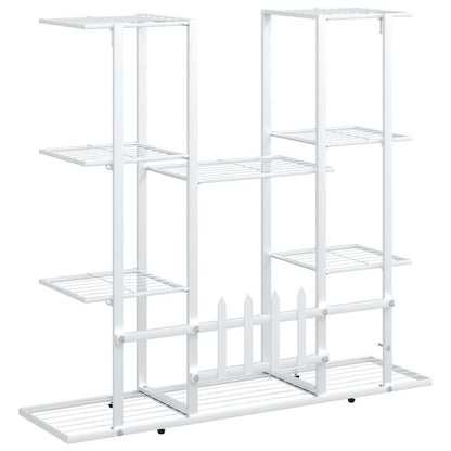 Flower Stand 37.2"x9.8"x35" White Iron