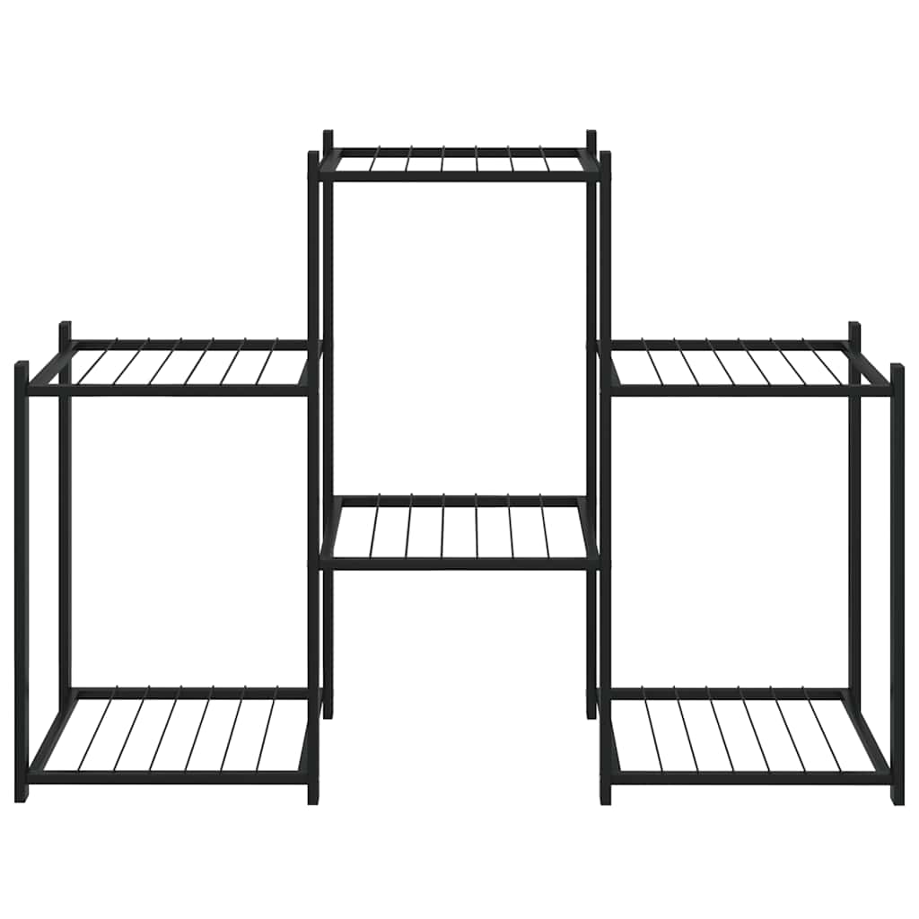 Flower Stand 32.7"x9.8"x23.6" Black Iron