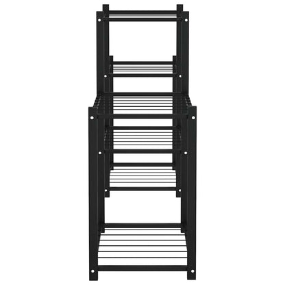 Flower Stand 32.7"x9.8"x23.6" Black Iron