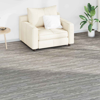 Flooring Planks 18 pcs Dark Grey 2.51 m² PVC