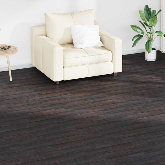 Flooring Planks Dark Brown 2.51 m² 18 pcs PVC