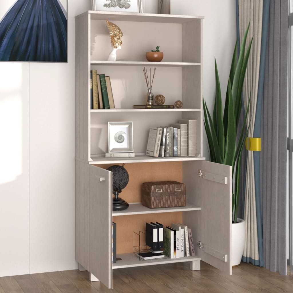Highboard HAMAR Solid Wood Pine White