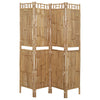 4-Panel Room Divider Bamboo 160x180 cm