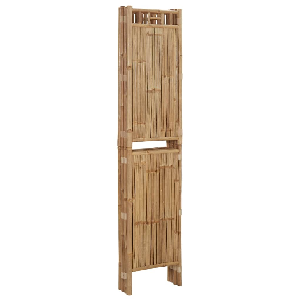 4-Panel Room Divider Bamboo 160x180 cm