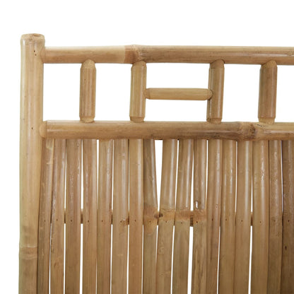 5-Panel Room Divider Bamboo 200x180 cm