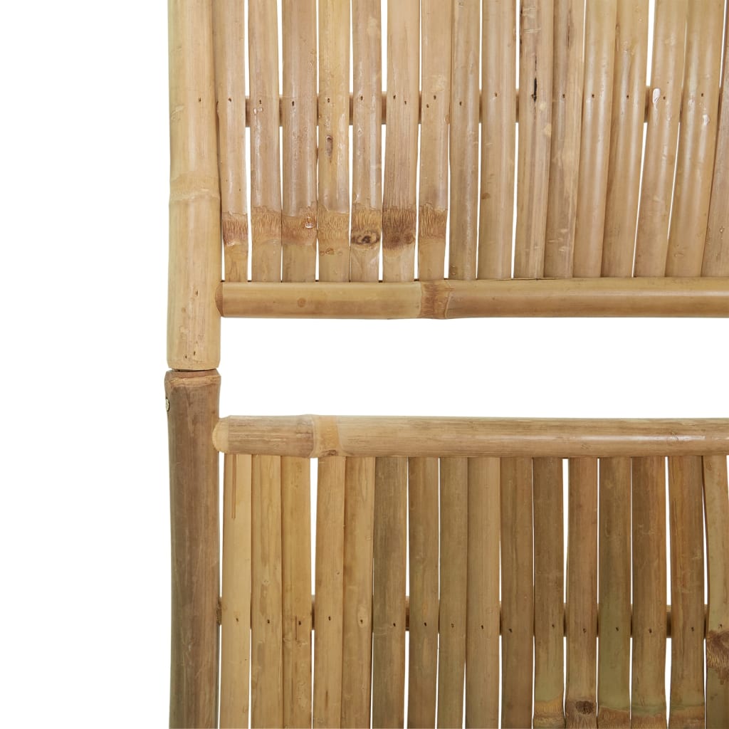 5-Panel Room Divider Bamboo 200x180 cm