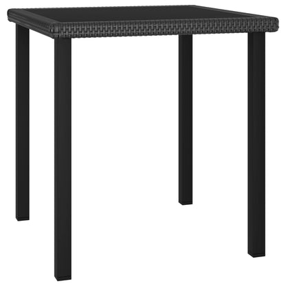 Outdoor Dining Set | Black | Poly rattan | Medium |  Durable