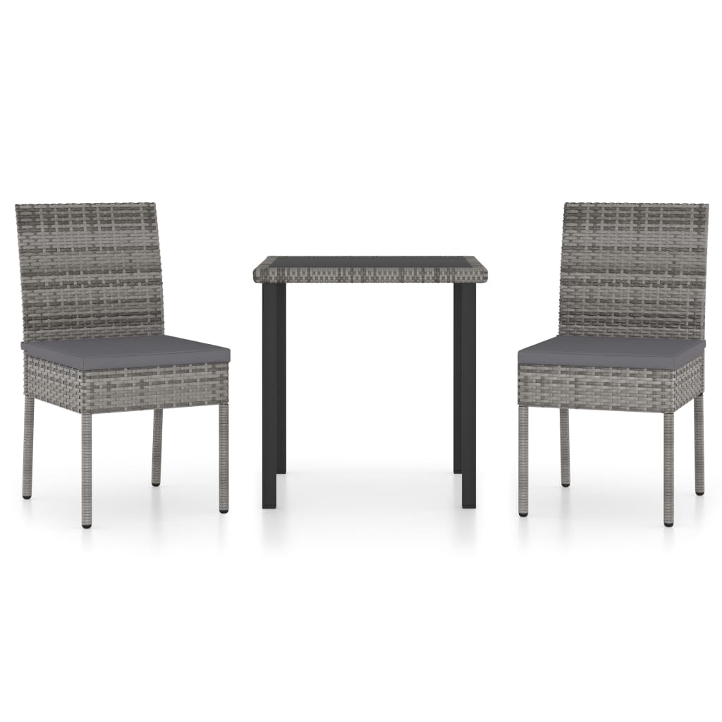 Outdoor Dining Set | Grey and black