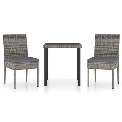 Outdoor Dining Set | Grey and black