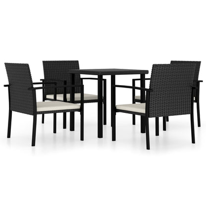 Outdoor Dining Set | Black and Cream