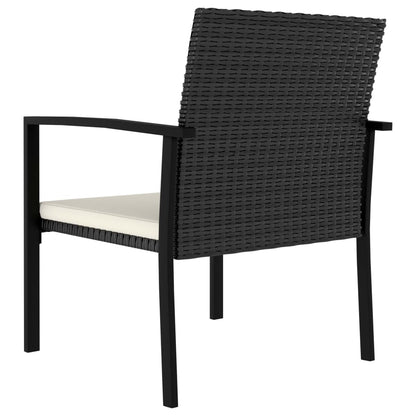 Outdoor Dining Set | Black and Cream