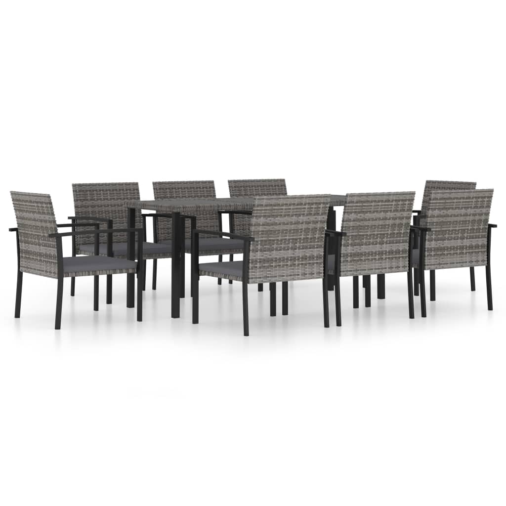 Outdoor Dining Set | Grey and Black