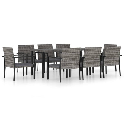 Outdoor Dining Set | Grey and Black