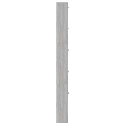 Shoe Cabinet Grey Sonoma 59x17x169 cm Engineered Wood