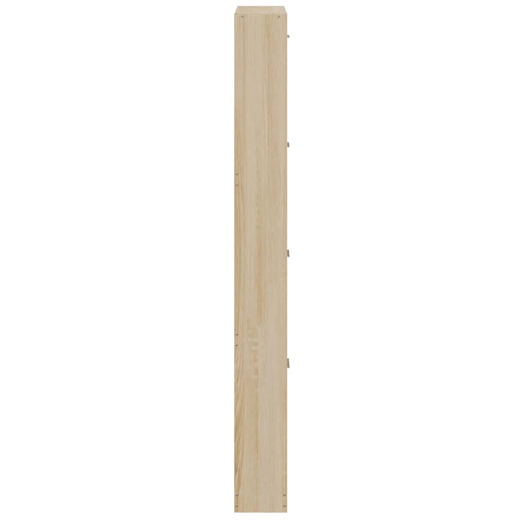 Shoe Cabinet Oak 59x17x150 cm Engineered Wood