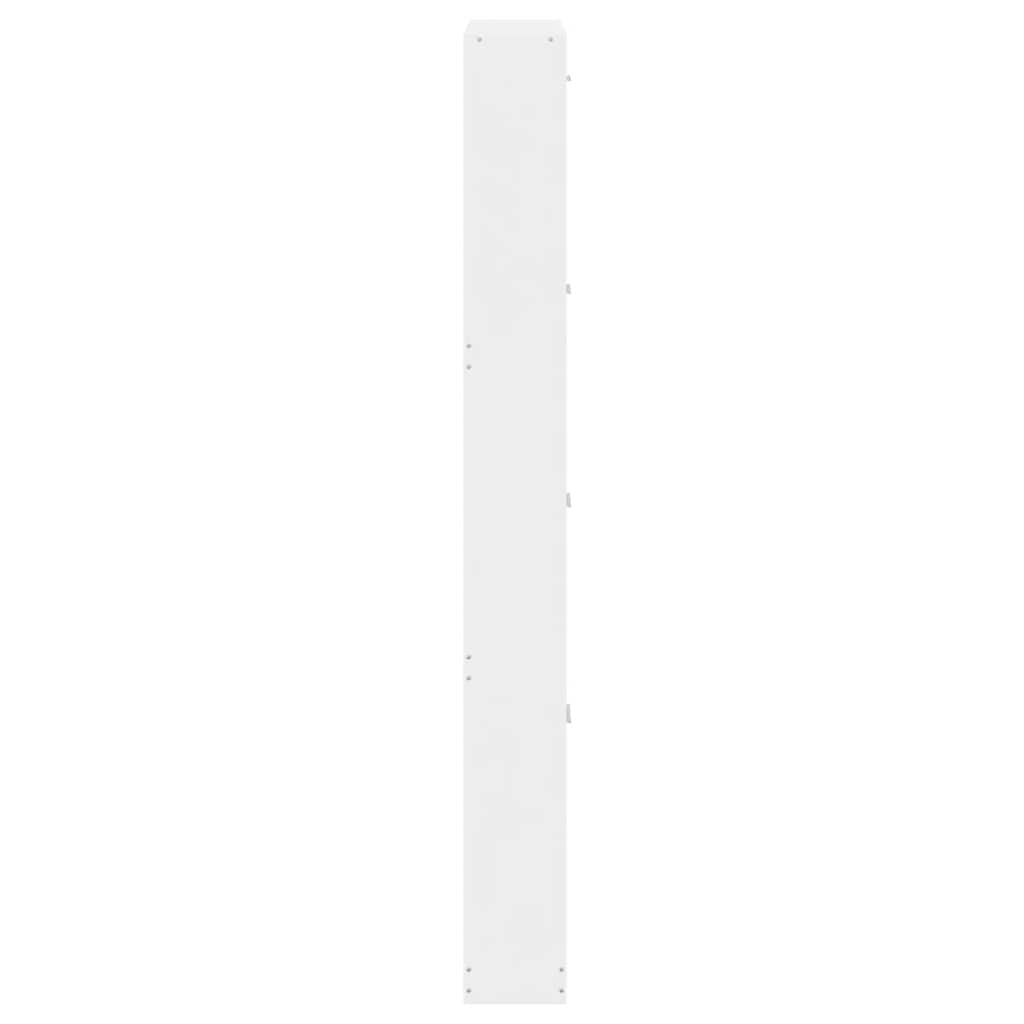Shoe Cabinet High Gloss White 59x17x150 cm Engineered Wood