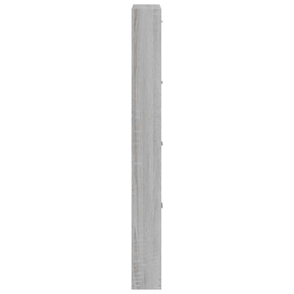 Shoe Cabinet Grey Sonoma 59x17x150 cm Engineered Wood