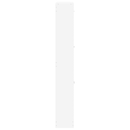 Shoe Cabinet White 59x17x108 cm Engineered Wood