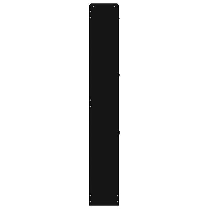 Shoe Cabinet Black 59x17x108 cm Engineered Wood