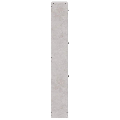 Shoe Cabinet Concrete Grey 59x17x108 cm Engineered Wood