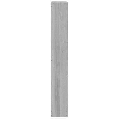 Shoe Cabinet Grey Sonoma 59x17x108 cm Engineered Wood