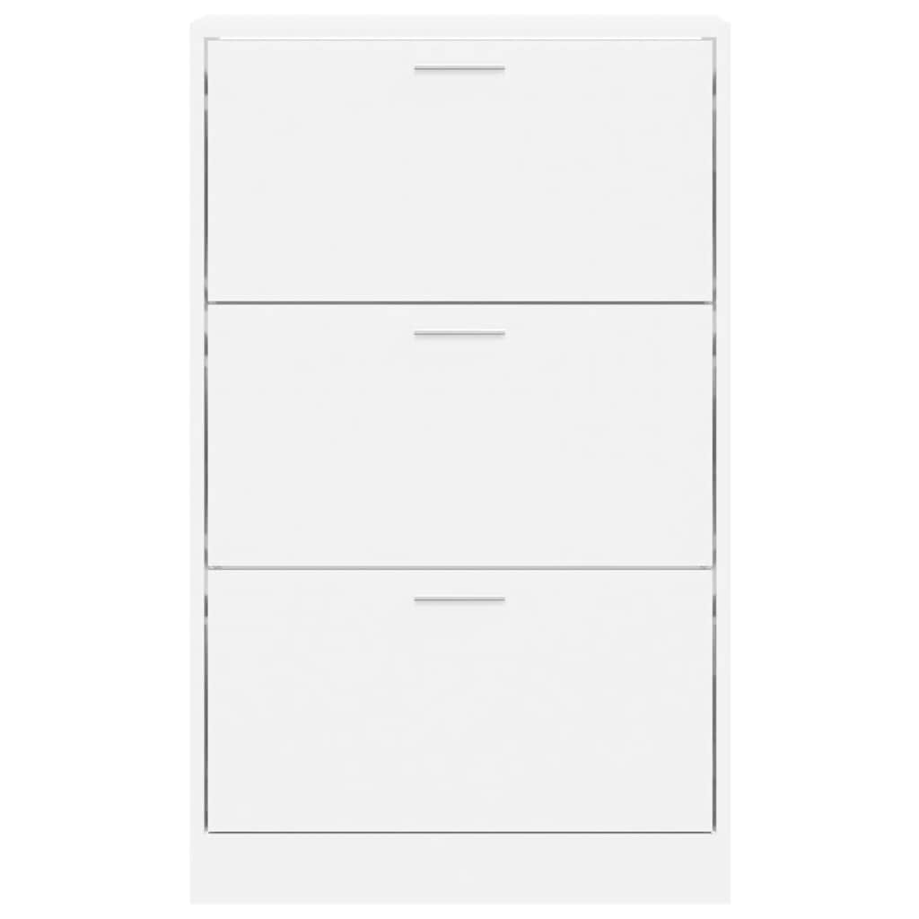 Shoe Cabinet White 63x24x103 cm Engineered Wood