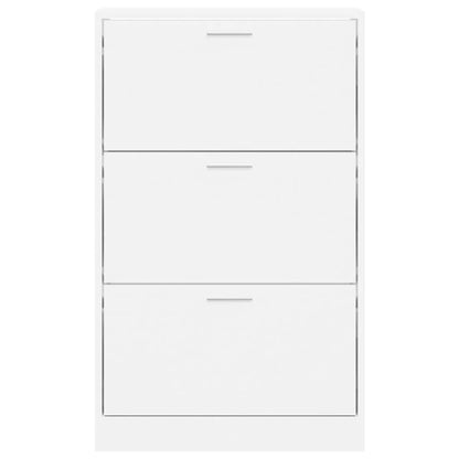 Shoe Cabinet White 63x24x103 cm Engineered Wood