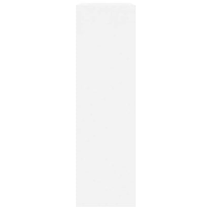 Shoe Cabinet High Gloss White 63x24x81 cm Engineered Wood