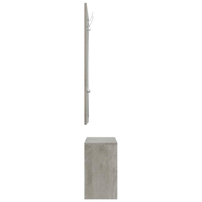3-in-1 Shoe Cabinet Set Concrete Grey Engineered Wood