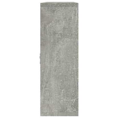 Wall Display Shelf 8 Compartments Concrete Grey