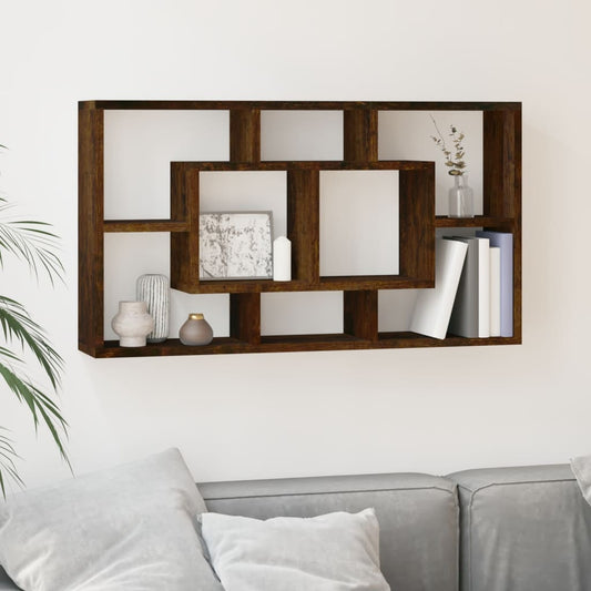 Wall Shelf | Smoked oak | Engineered wood | Medium | Wall Storage