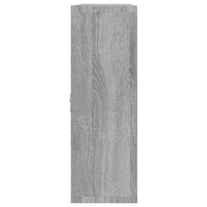 Wall Display Shelf 8 Compartments Grey Sonoma
